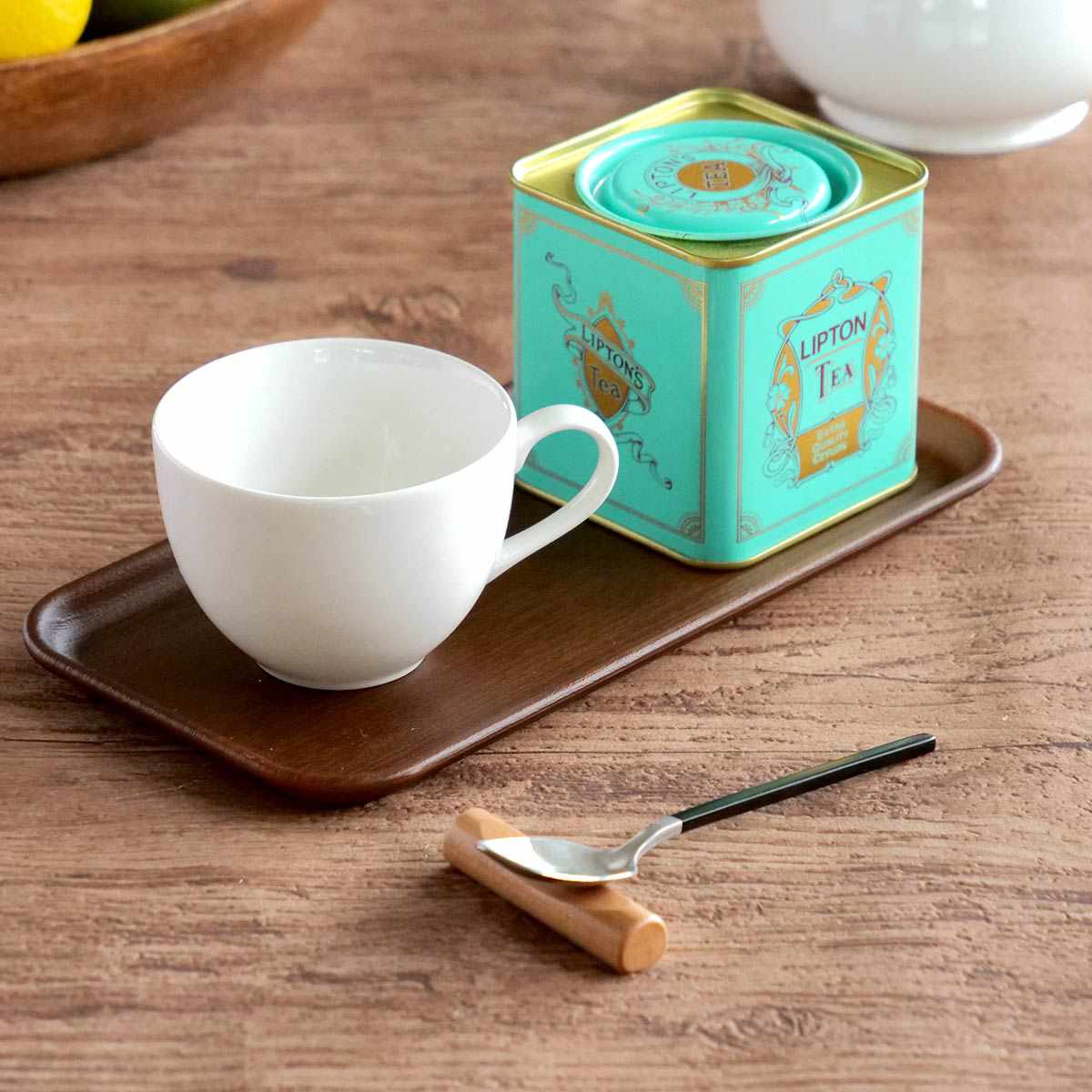 トレー 24cm 長角 Nhhome 木目調 プラスチック （ トレイ カフェトレー