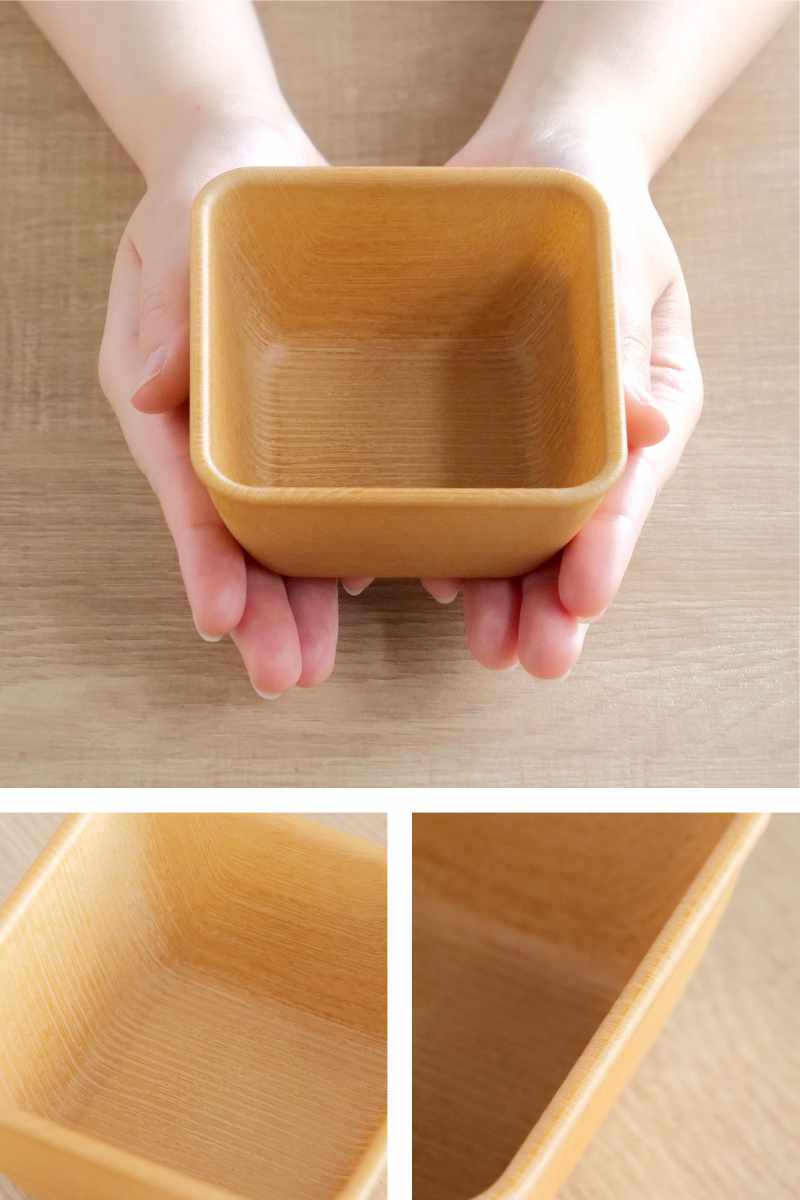 ボウル 10cm S スクエア Nhhome 木目調 プラスチック （ 食洗機対応
