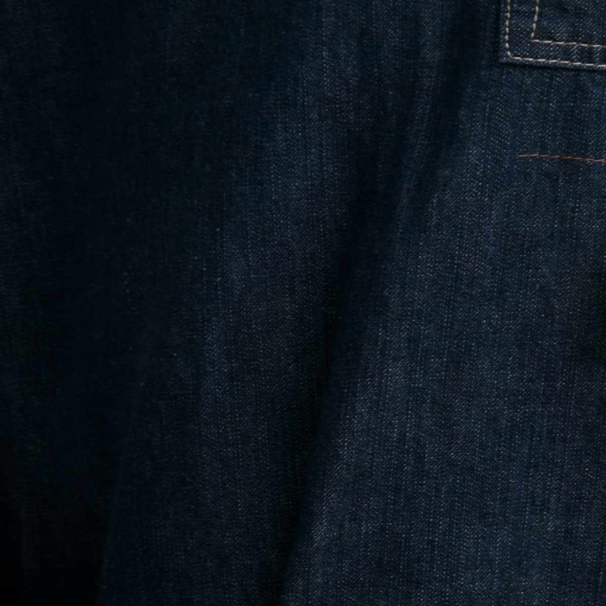 エプロン 綿100％ H型エプロン デニム ポケット付き ループ付き