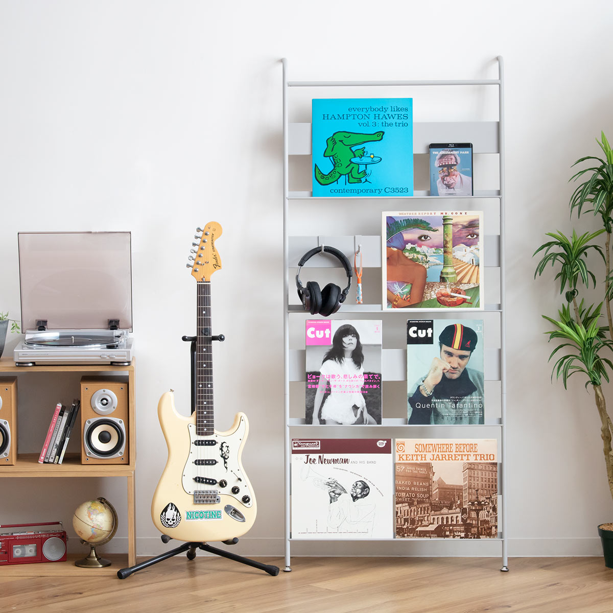 収納ラック レコードラック ワイド （ ラック レコード 収納