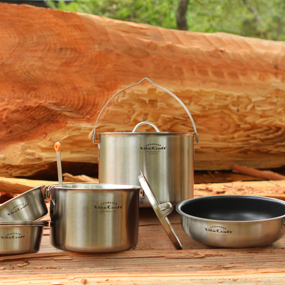 non　【新品未使用】 ビタクラフト　ランドクッカーセット Vita Craft（ビタクラフト） アウトドア クッカー 9点入 ランド