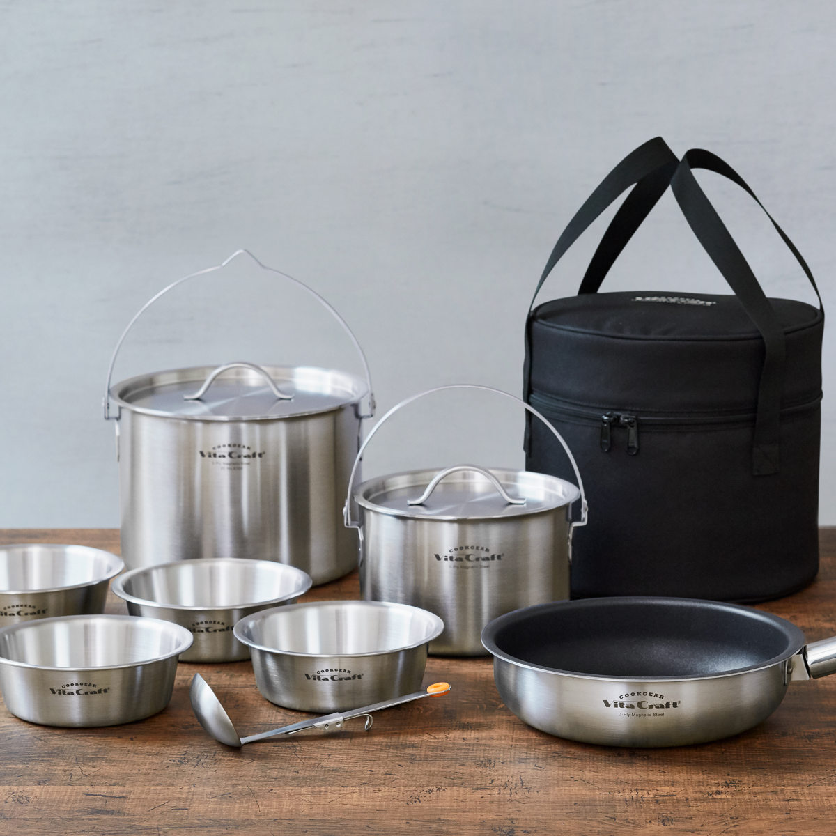 #アウトドア商品セット Vita Craft（ビタクラフト） アウトドア クッカー 9点入 ランド