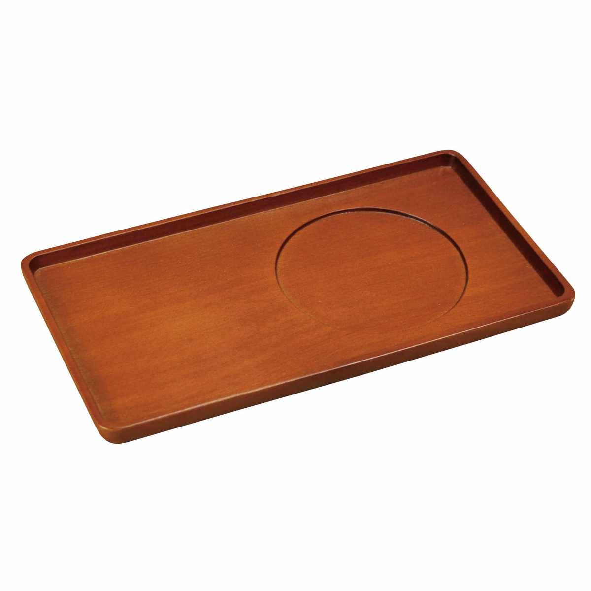 トレー 22cm カフェトレー ビーチ 木製 （ トレイ 木 お盆 カフェ