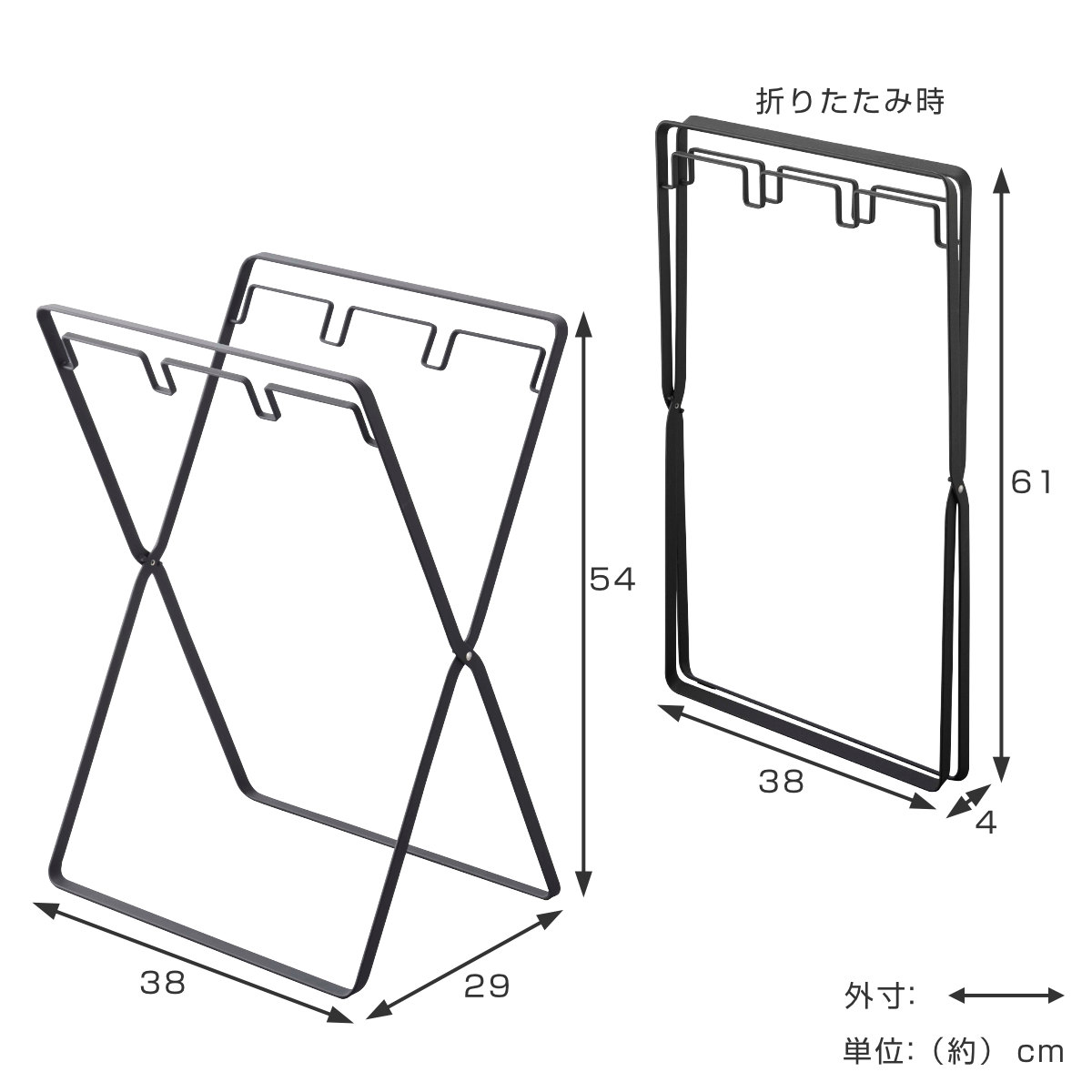 tower レジ袋３連＆４５Ｌゴミ袋スタンド タワー （ 山崎実業 ゴミ袋