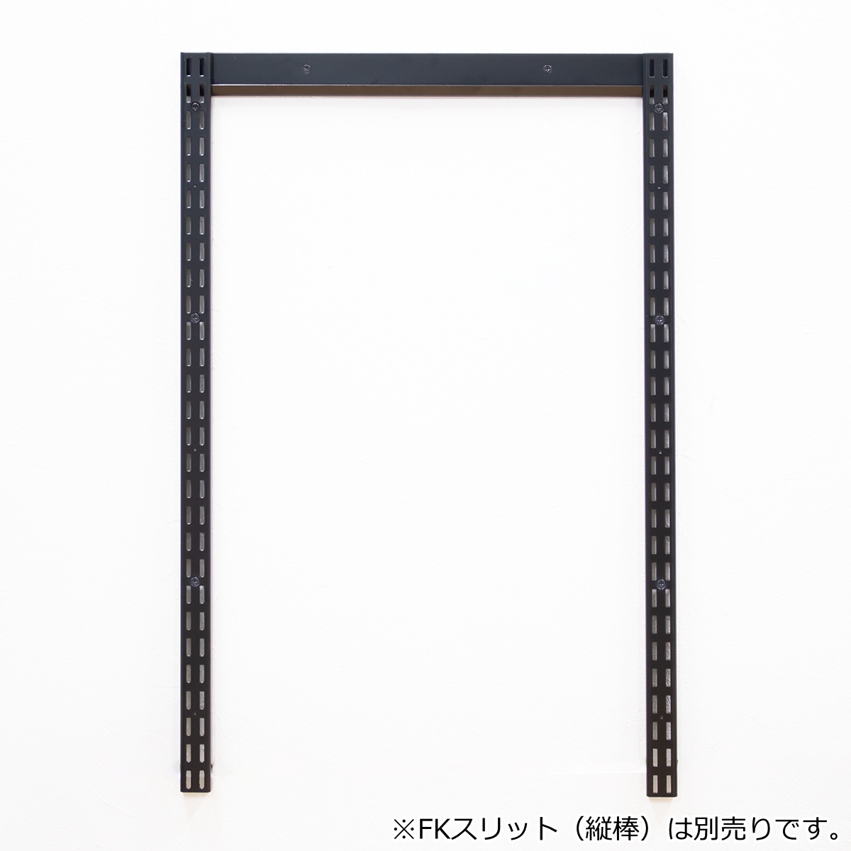 壁面収納 FKレール 幅166.5cm フィットラック ブラック （ 幅1665mm