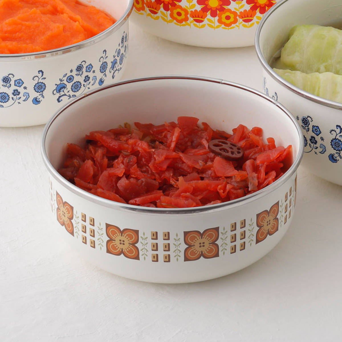 富士ホーロー 保存容器 800ml メモリーズ 14cm 丸型容器 ゴールド