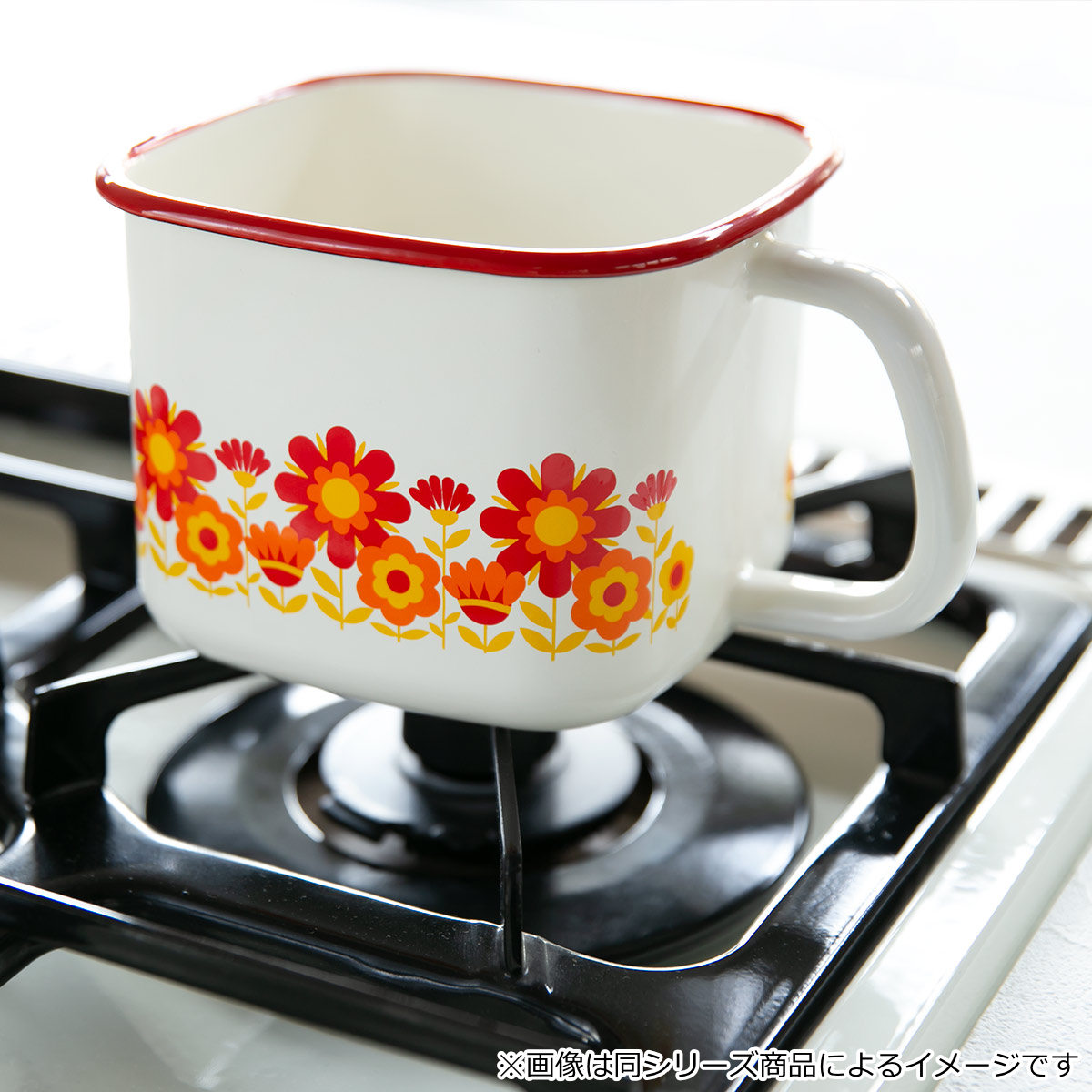 富士ホーロー 保存容器 1.5L メモリーズ 角型みそポット ゴールド