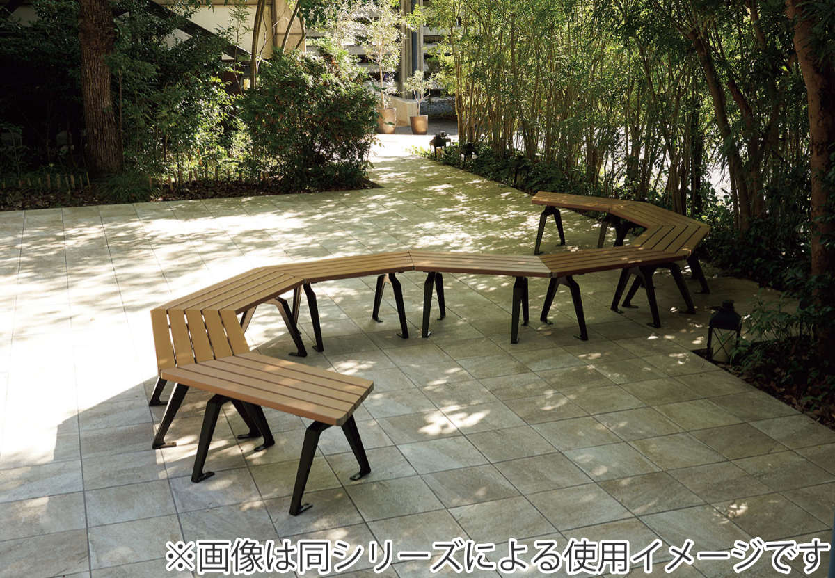 【激安大特価！】 山崎産業 背なしタイプ 台形 屋外用ベンチ 業務用 （法人限定） ウエイトトレーニング