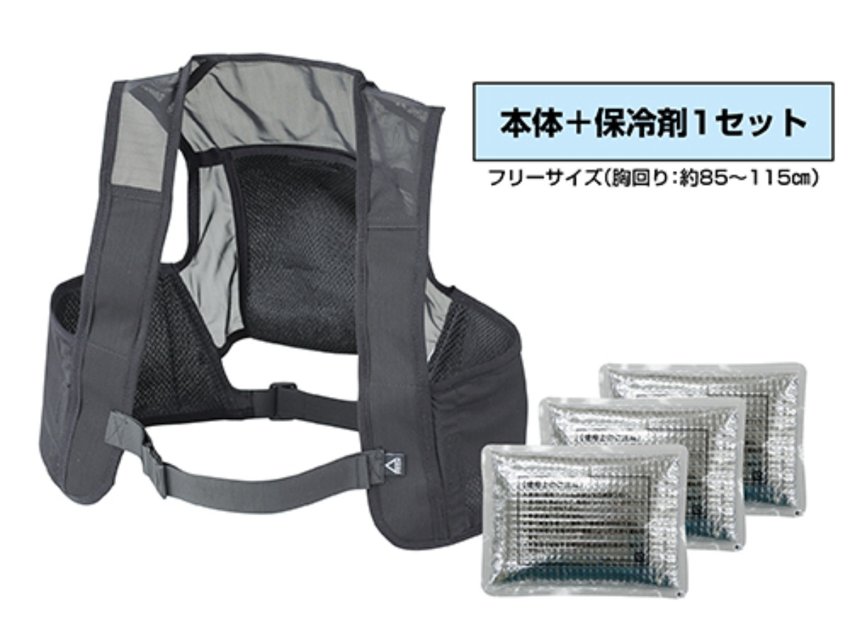 日本緑十字社 ピタッと冷却ベスト 標準パッケージ フリーサイズ