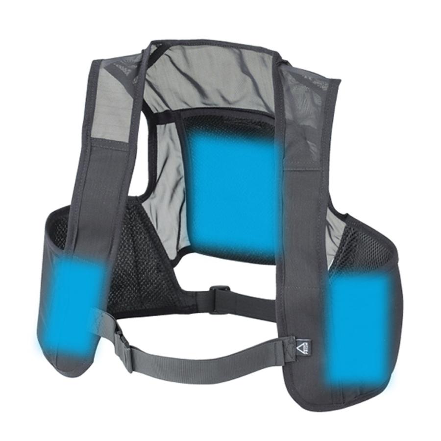 日本緑十字社 ピタッと冷却ベスト 予備保冷剤付 フリーサイズ （ 冷却