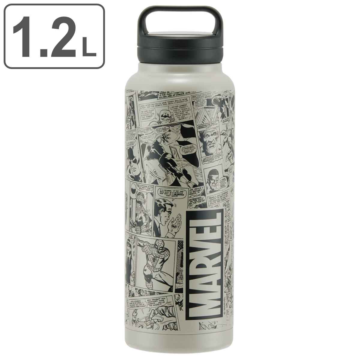 スケーター 水筒 1.2L ステンレス スクリューハンドルマグボトル