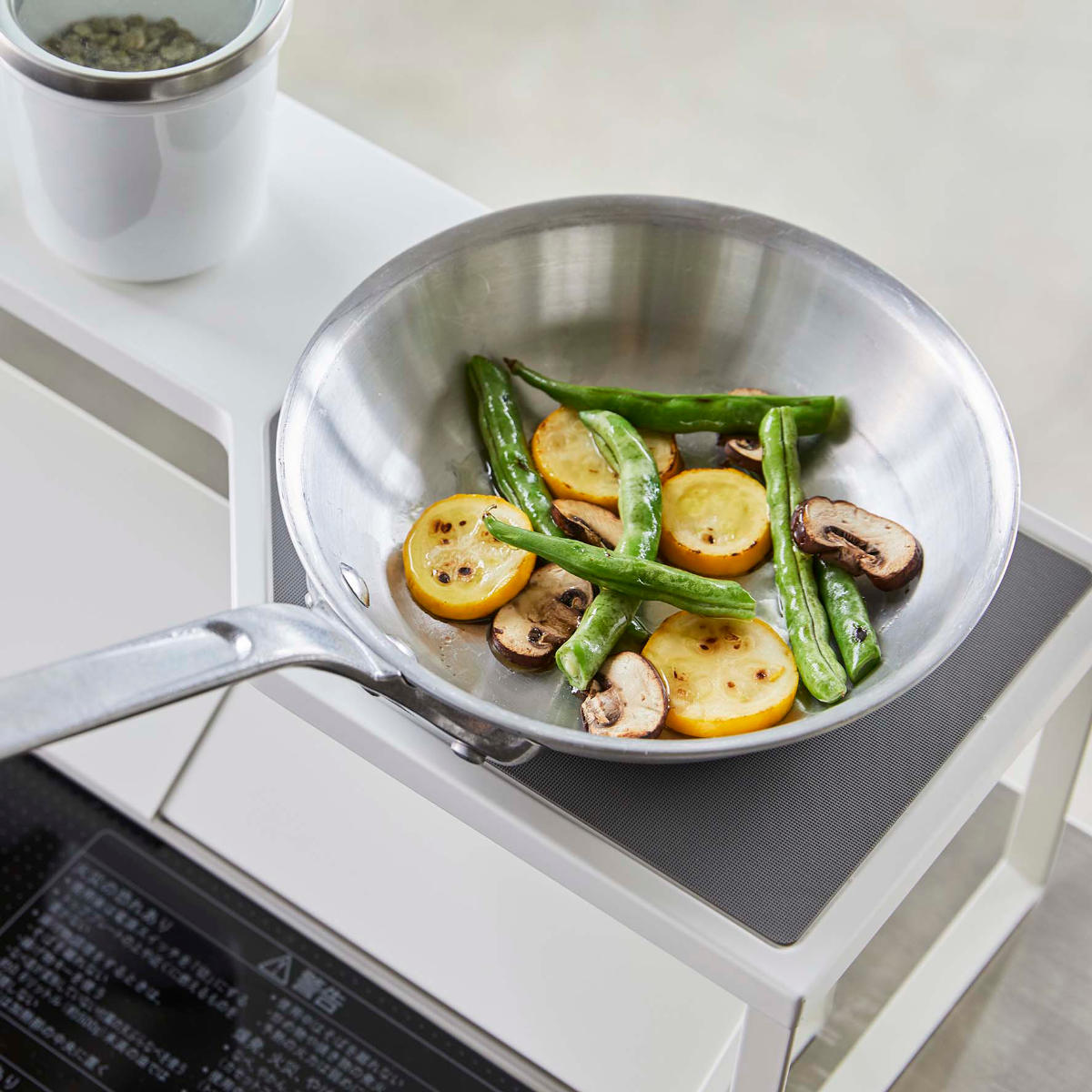 Plate(山崎実業) 山崎実業 plate 排気口カバー上コンロ奥ラック