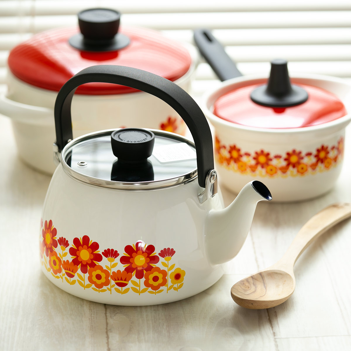 骨董品 やかん 北陸アルミニウム 笛吹きケットル アルミやかん 3ℓ