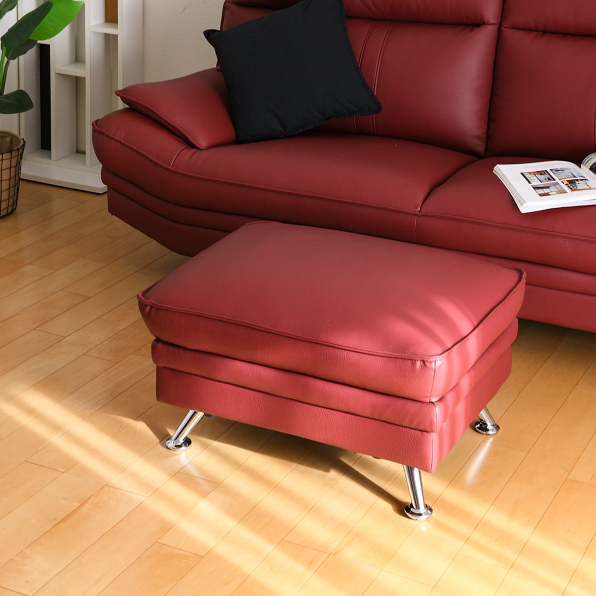 スツール 高さ41cm レザー （ 開梱設置 椅子 ソファ ソファ