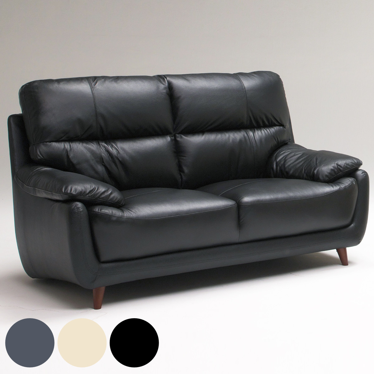 ソファ 二人掛け 幅160cm レッティ 本革 （ 開梱設置 ソファー ロー