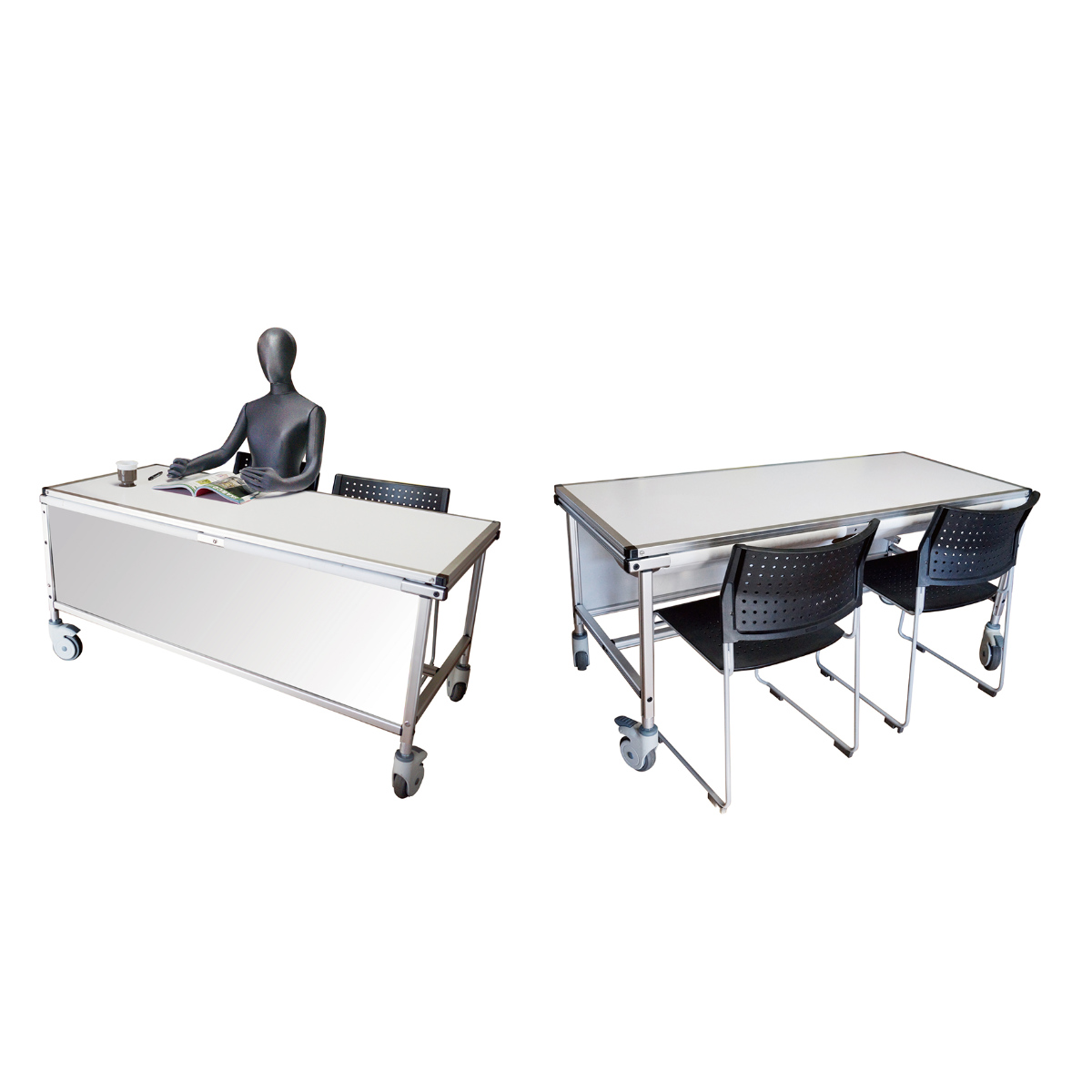 日本緑十字社 （法人限定） デスク型ストレッチャ− 149×63×70cm