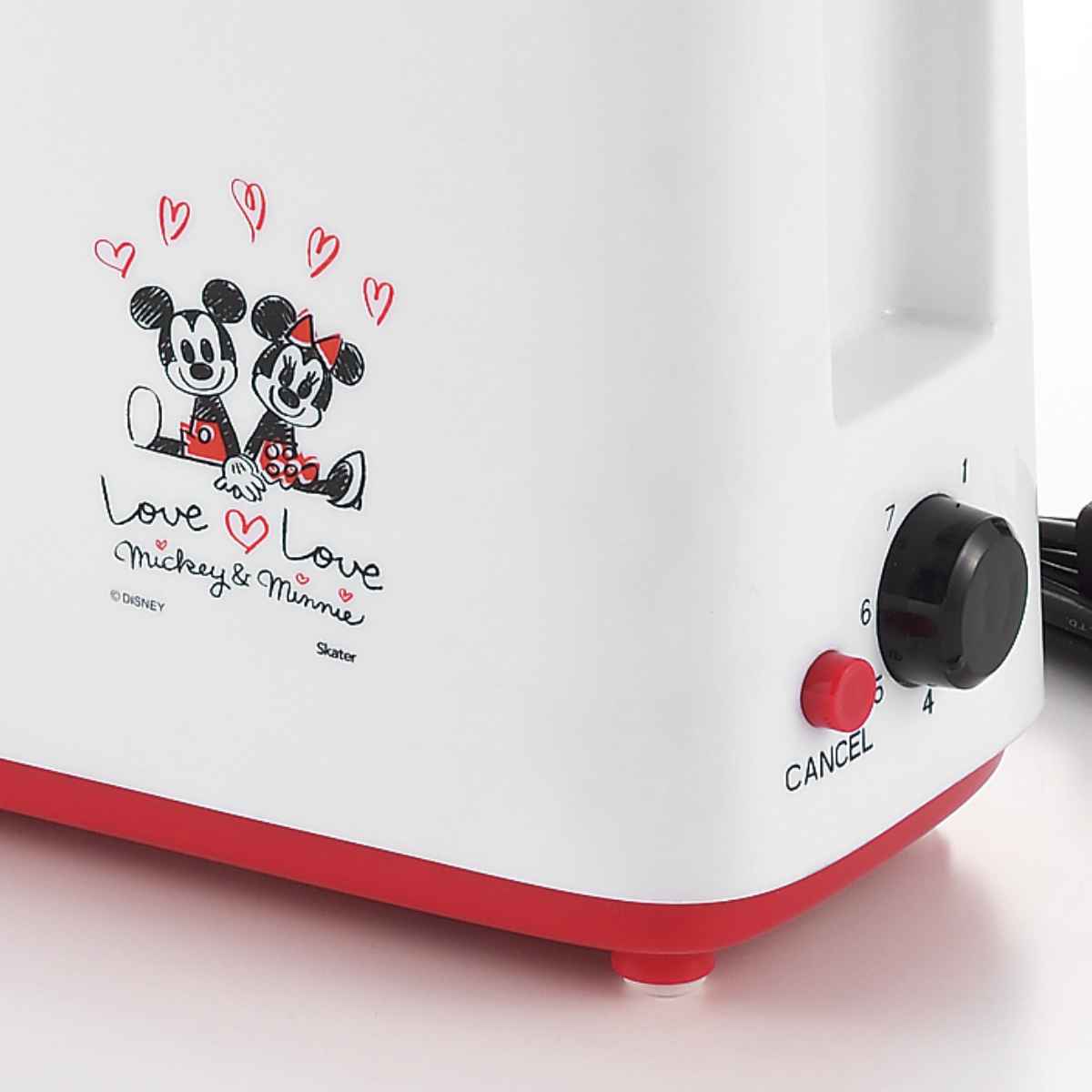 タマハシ ポップアップトースター 1枚焼き 小型 ミッキー＆ミニー 調理