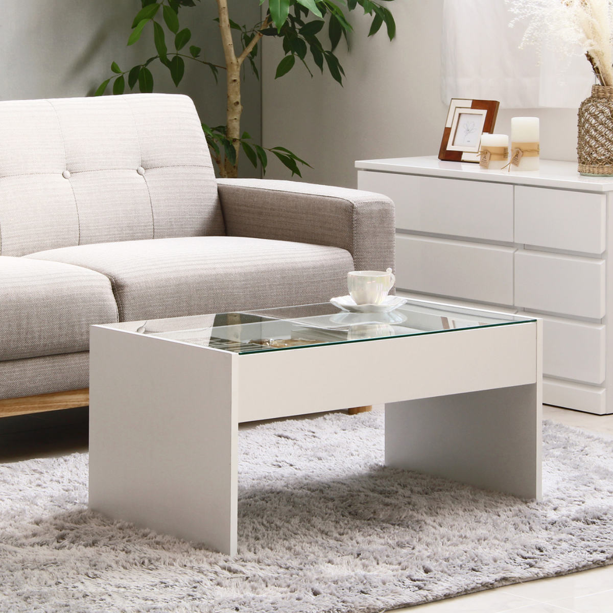 引き取り限定 アンティーク調 ディスプレイ ガラス テーブル アクセサリー 岩附 ガラステーブル 幅74cm 引き出し ディスプレイ （ テーブル