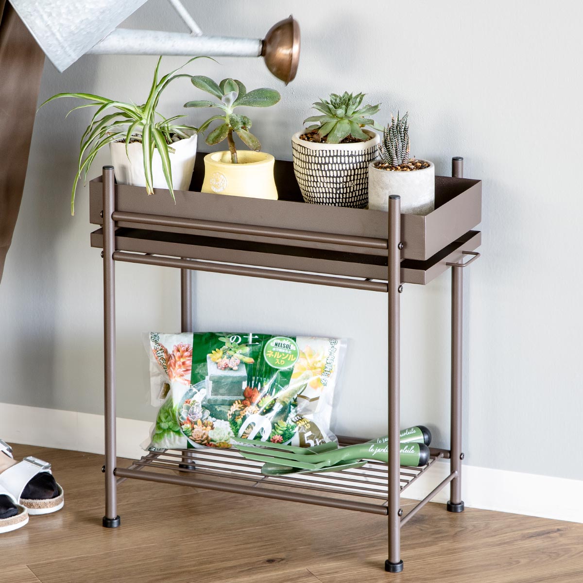 プランタースタンド くすみカラー （ プランターラック プランター台