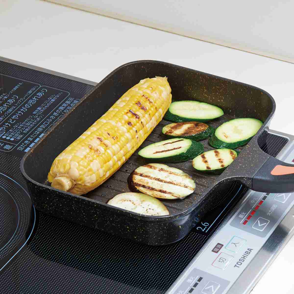 アイメディア 魚焼き フライパン IH対応 IHゴールドマーブル魚焼きパン