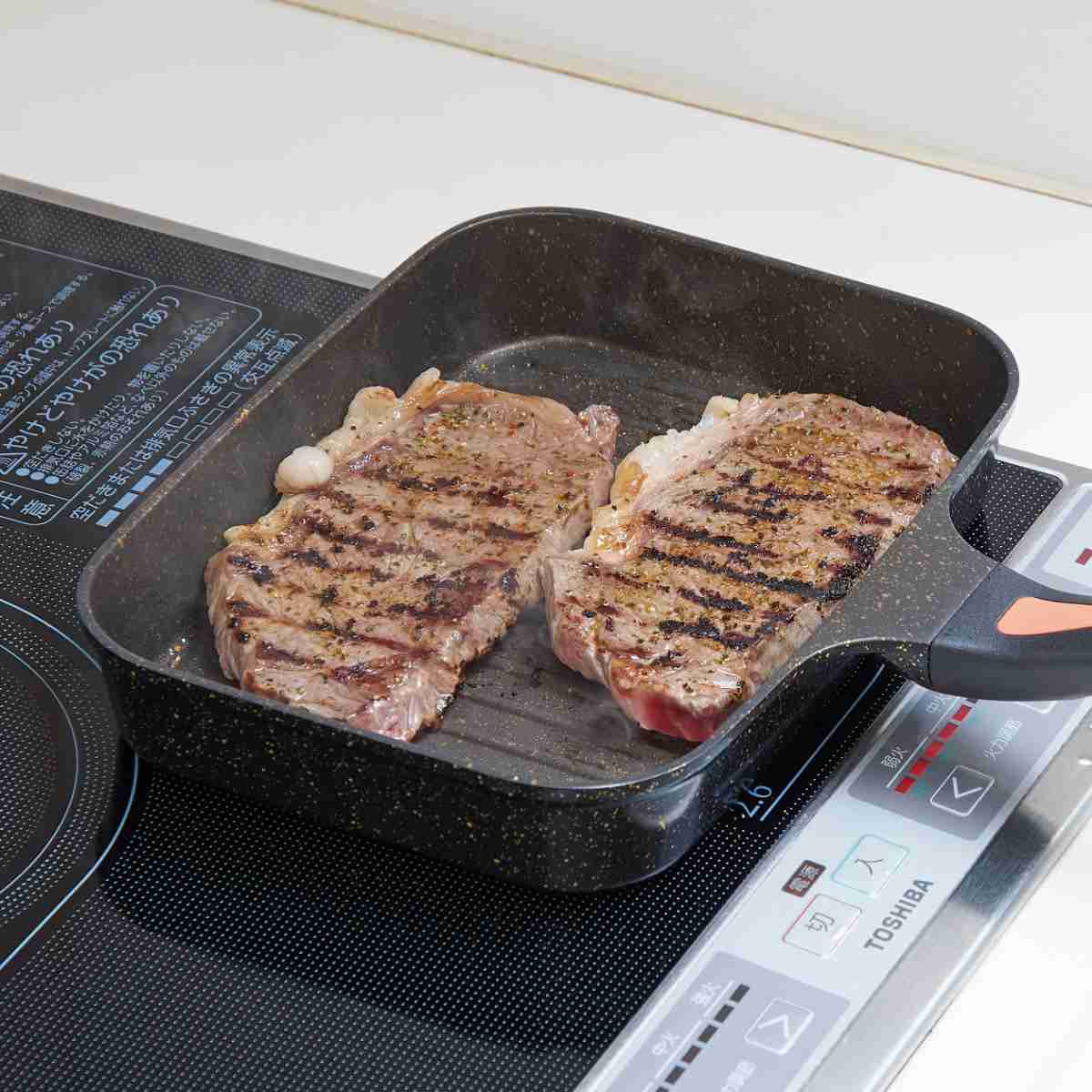 アイメディア 魚焼き フライパン IH対応 IHゴールドマーブル魚焼きパン