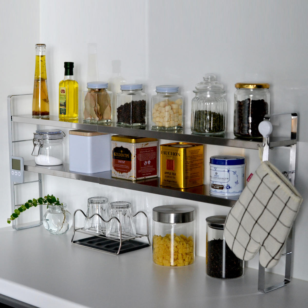 be worth style（ビーワーススタイル） 特典付き 調味料ラック 伸縮