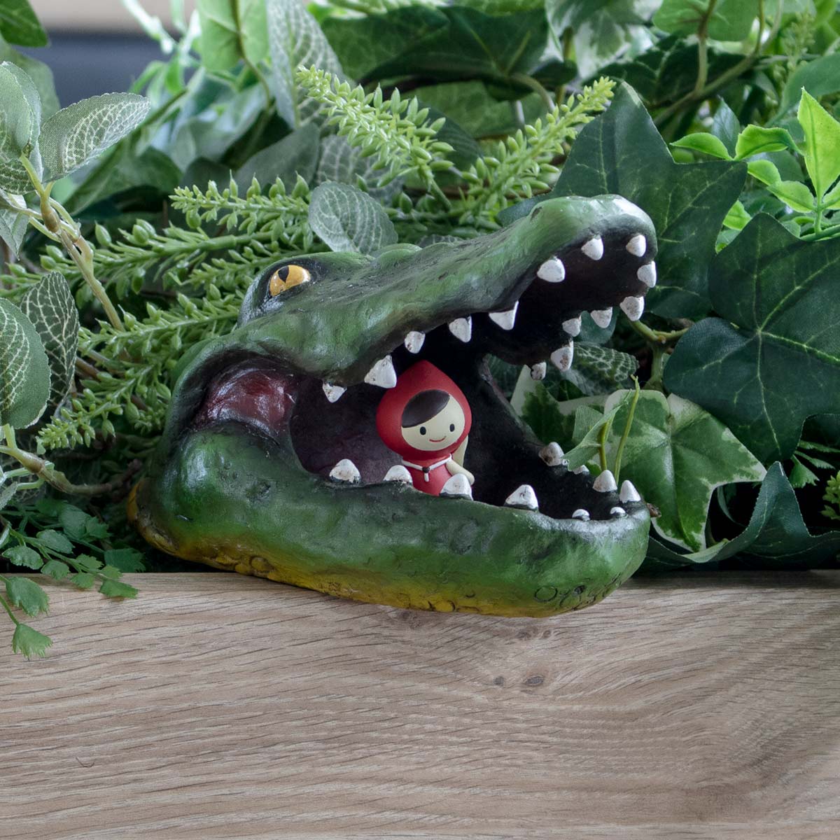 プランター がぶりアニマル ワニ （ 植木鉢 プラントポット 植物用