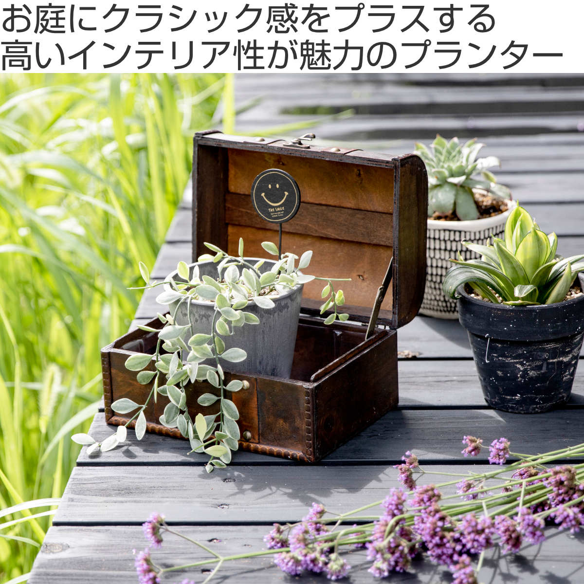 楽天市場】プランター トレジャーボックスポット LL ブラウン