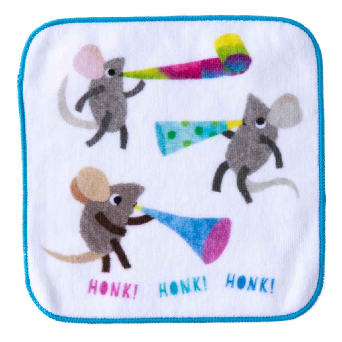 ミニタオル レオレオニ フレデリック 15×15cm カラフルラッパ
