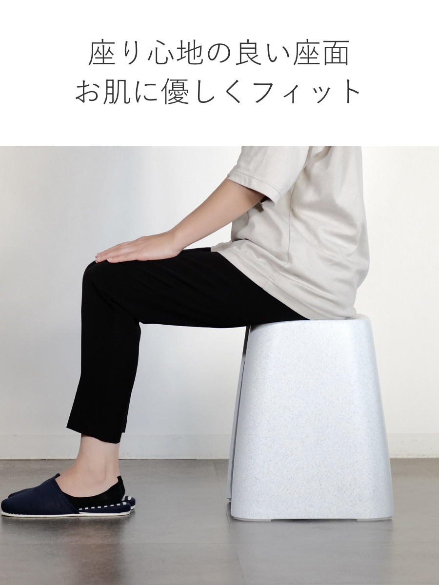 新輝合成 風呂椅子 ユニード 高さ40cm 日本製 （ 風呂いす お風呂