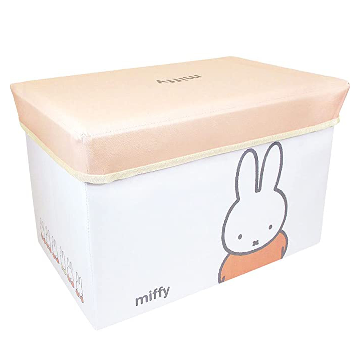 ミッフィーストレージボックス （ ミッフィー miffy 収納ボックス スツール 収納 スツールボックス 折りたたみ 椅子 座れる おもちゃ箱  小物入れ ）