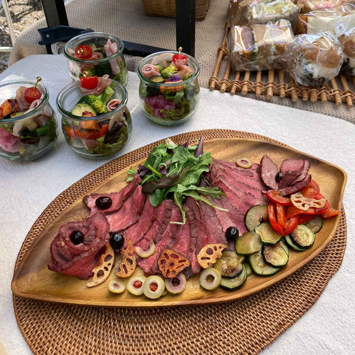 プレート 38.5cm BONO リーフプレート アカシア 木製 （ 皿 お皿 盛り