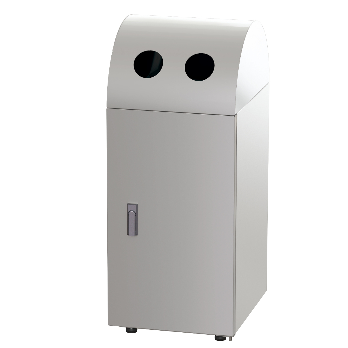 【中古品】スチール製 業務用 空き缶 空き瓶 ダストボックス ゴミ箱 屋外内用 ぶんぶく（BUNBUKU） 屋内用ゴミ箱 業務用ダストボックス 36L 幅35cm