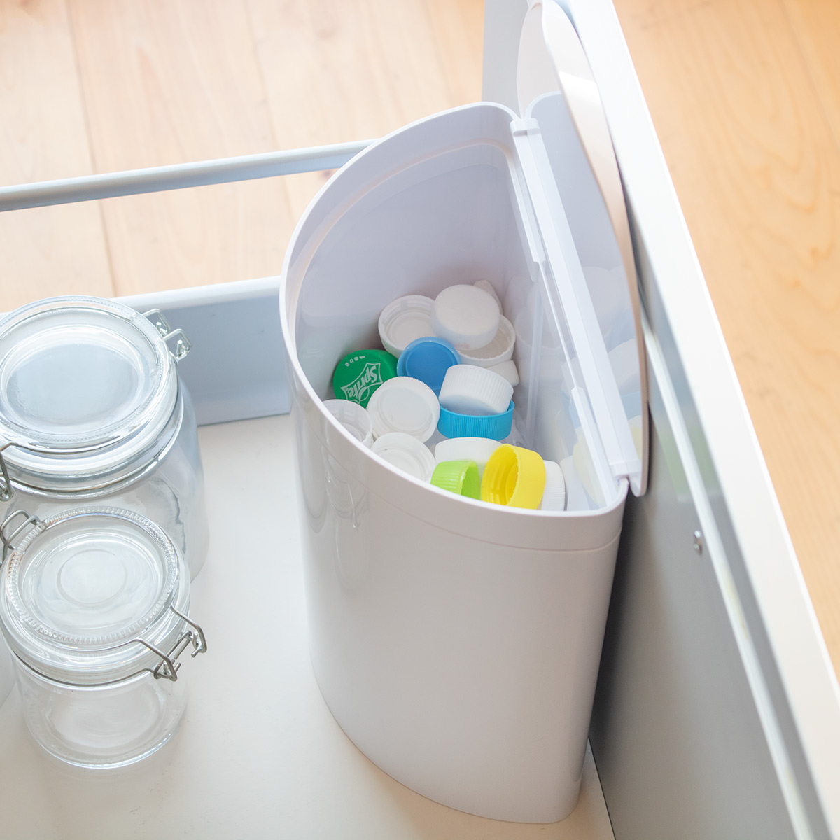 伊勢藤 ゴミ箱 4L メルナミニ （ ごみ箱 4リットル 4l 幅22.1 奥行13.2