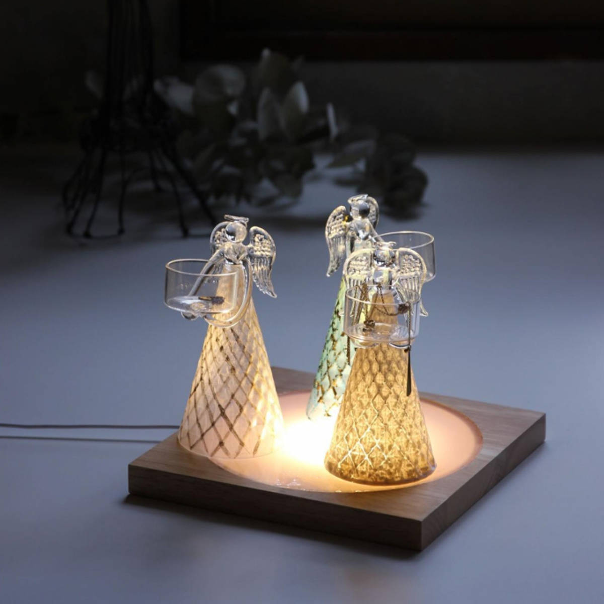 フラワーベース LEDディスプレイライト USBタイプ Lサイズ （ 照明