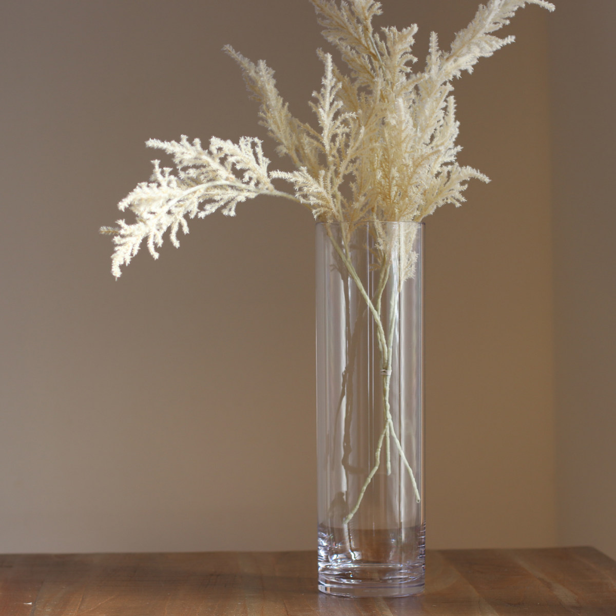 花瓶 割れないガラス PVシリンダー 直径12×高さ40cm （ 花びん 花器