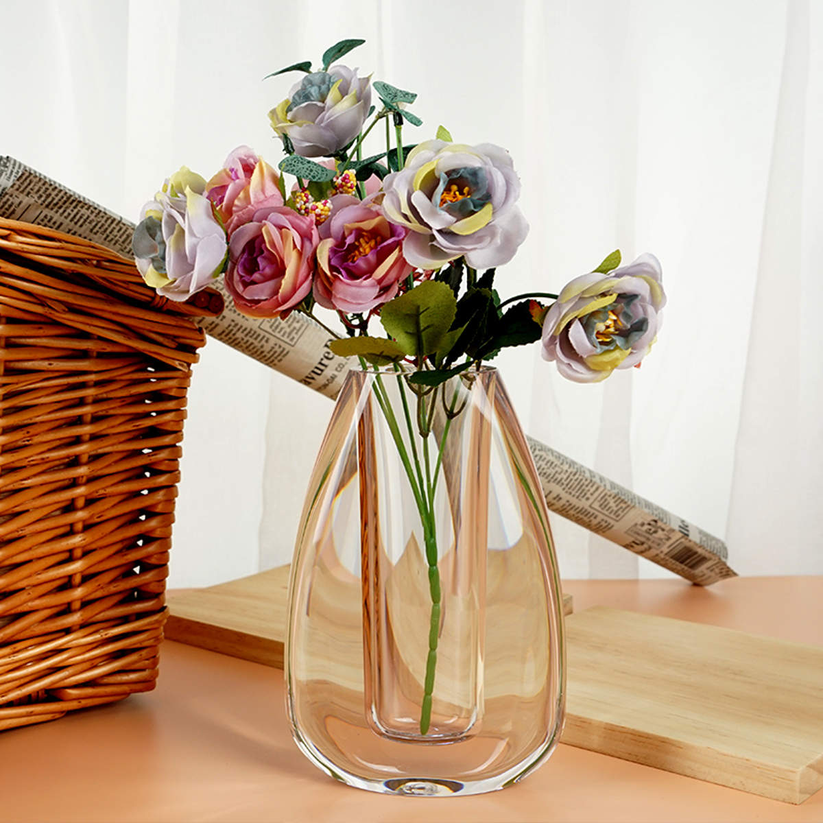 花瓶  花入れ 花瓶 割れないガラス PVホローベース （ 花びん 花器 フラワーベース