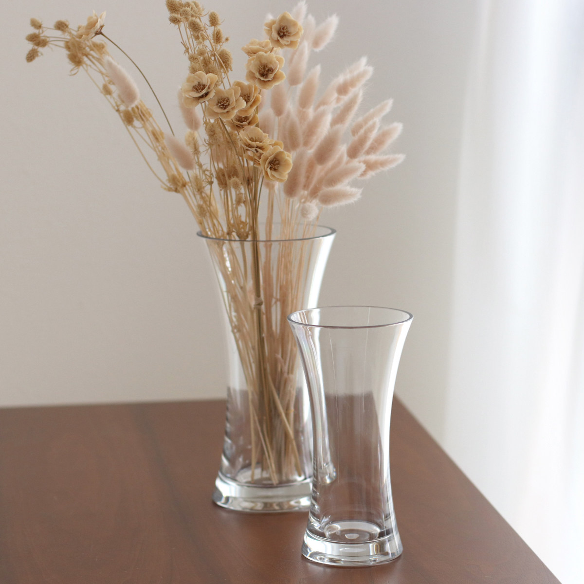 花瓶 割れないガラス PVフラワベース 高さ19.5cm （ 花びん 花器