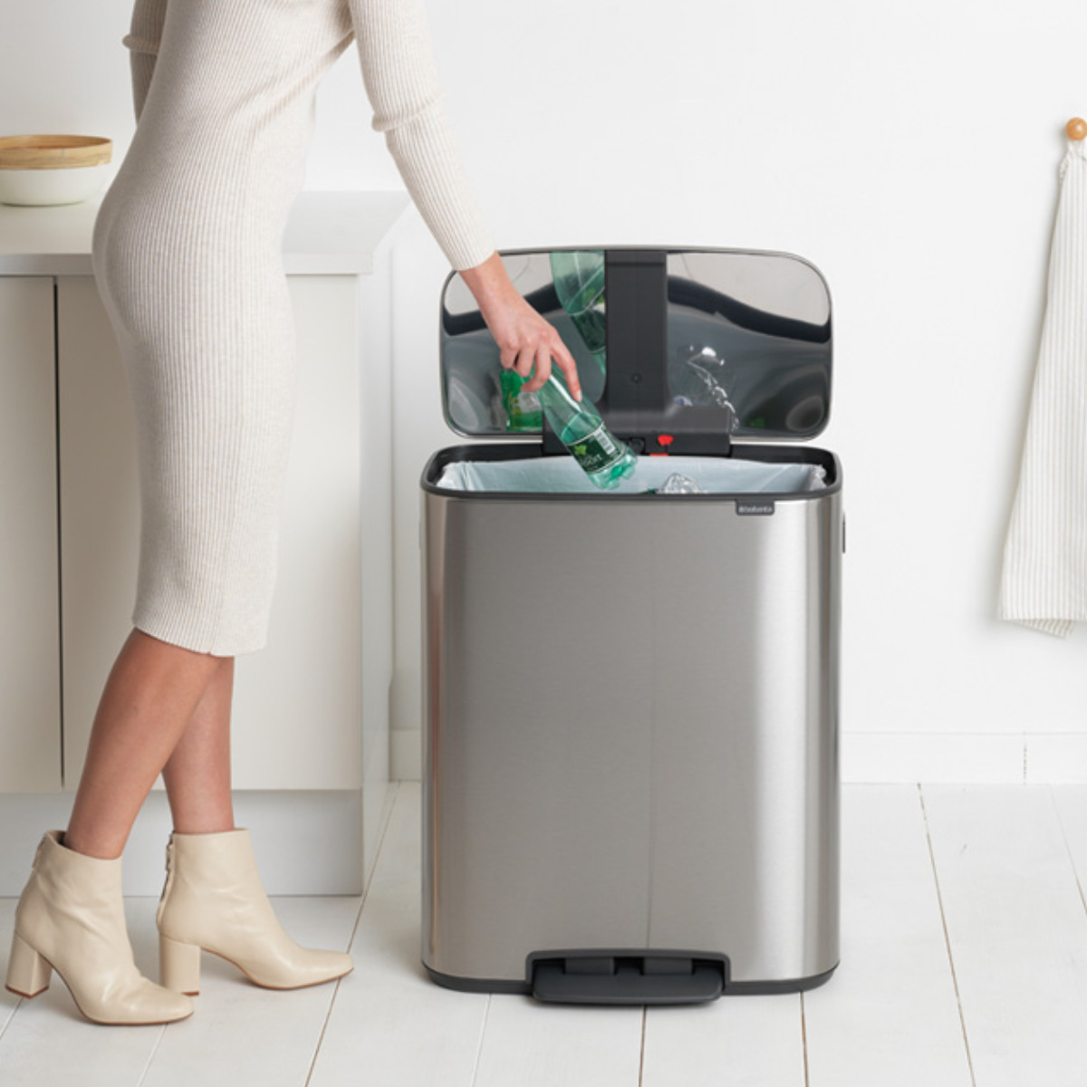 brabantia（ブラバンシア） ゴミ箱 60L Bo Pedal Bin グレー （ ごみ箱