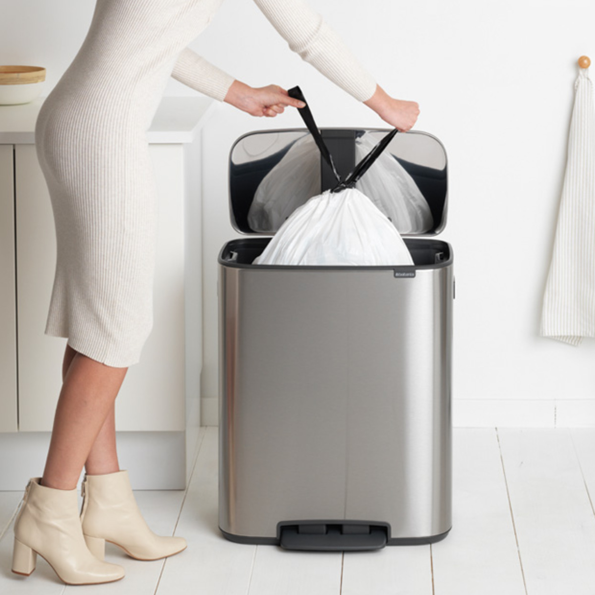 brabantia（ブラバンシア） ゴミ箱 60L Bo Pedal Bin グレー （ ごみ箱