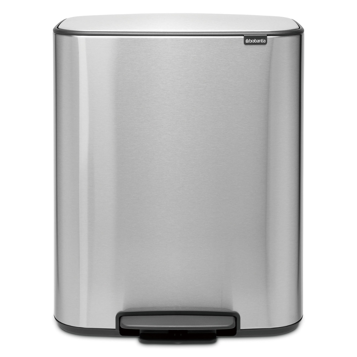 brabantia ゴミ箱 60L Bo Pedal Bin グレー ブラバンシア （ ごみ箱 60リットル 幅54.1 ふた付き ペダル式 大容量 省スペース 分別 スリム 蓋付き ）｜livingut｜02