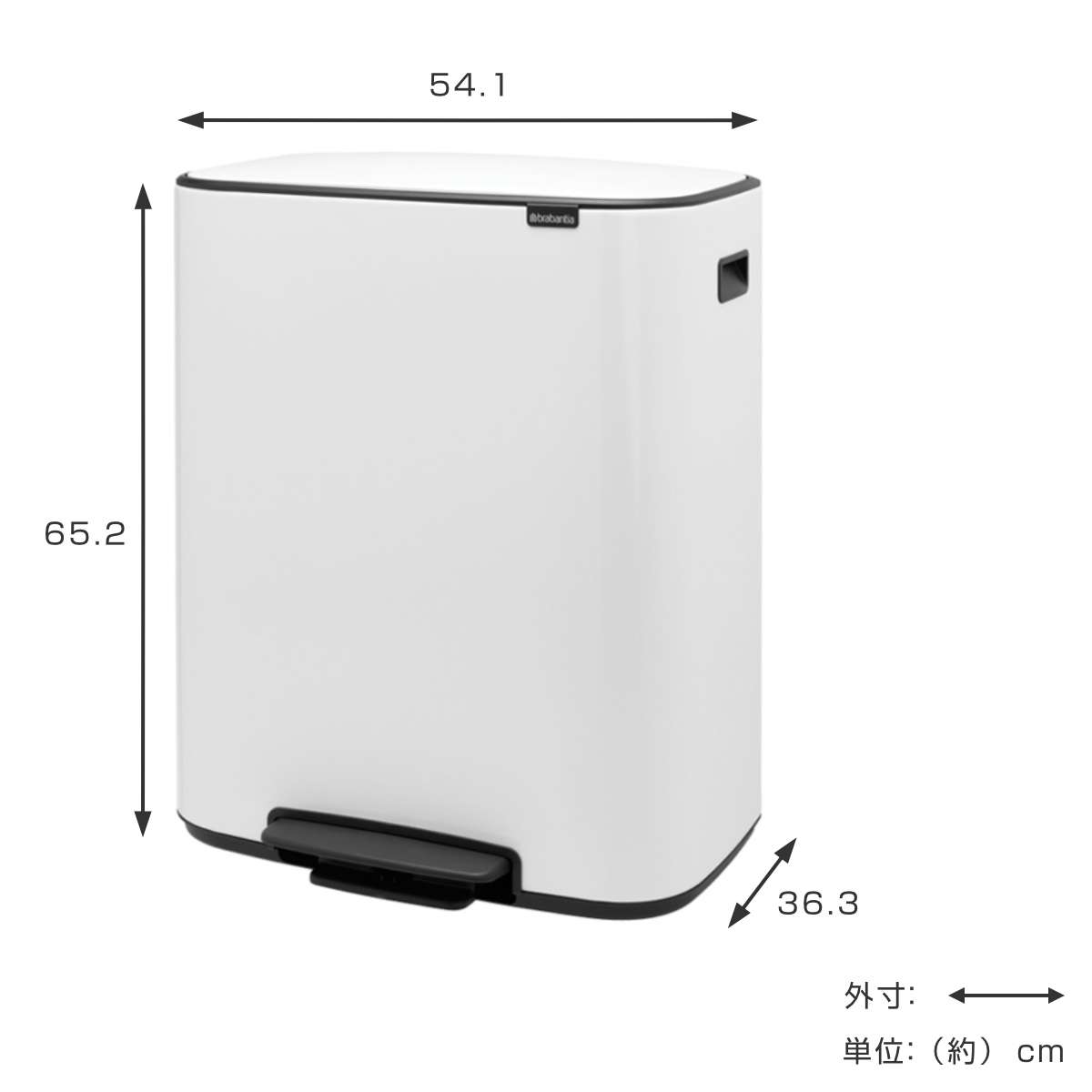 brabantia ゴミ箱 ブラバンシア 35L ふた付き 分別 brabantia（ブラバンシア） ゴミ箱 2X30L Bo Pedal Bin
