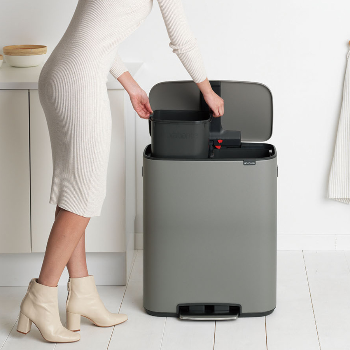 brabantia（ブラバンシア） ゴミ箱 2X30L Bo Pedal Bin ステンレス