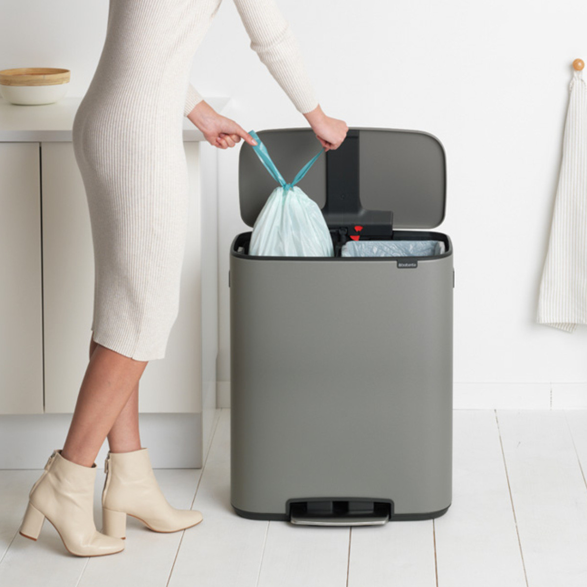brabantia（ブラバンシア） ゴミ箱 2X30L Bo Pedal Bin ステンレス