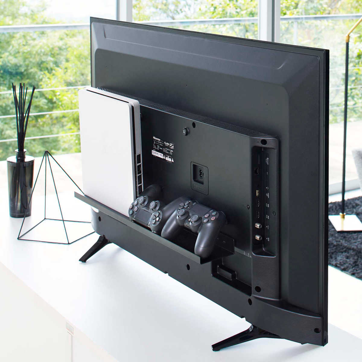 山崎実業 smart テレビ裏ラック スマート ワイド60 （ 4903208048897
