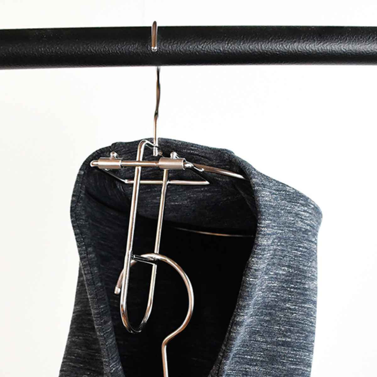 ハンガー ステンレス メタリア パーカーハンガー （ 物干しハンガー 洗濯ハンガー 洗濯物 ランドリー 洗濯用品 ）