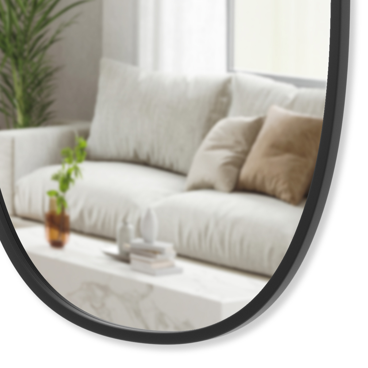 umbra ハブ ミラー オーバル 61×91cm （ アンブラ 鏡 壁掛け ウォール