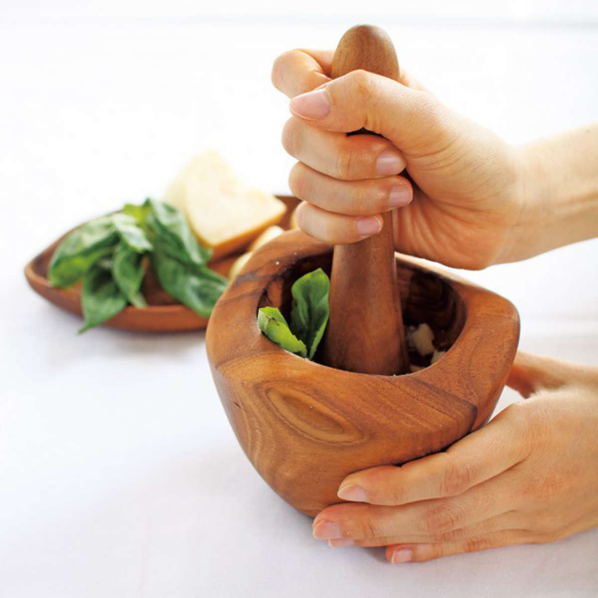 アカシアスパイスマッシャー BONO （ アカシア 木製 すり鉢 すり棒