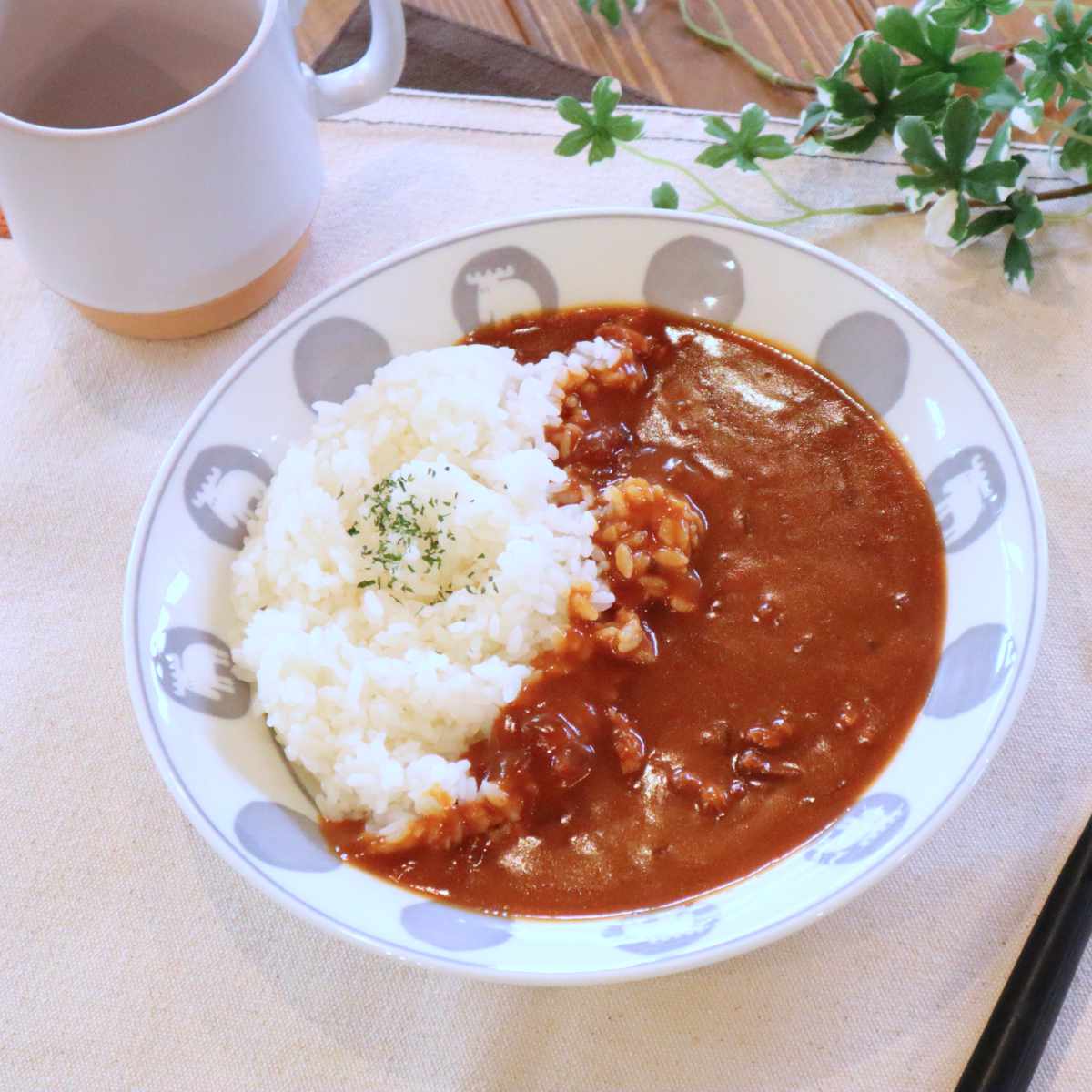 カレー皿 21.5cm ペアセット moz 美濃焼 陶器 （ 食洗機対応 電子