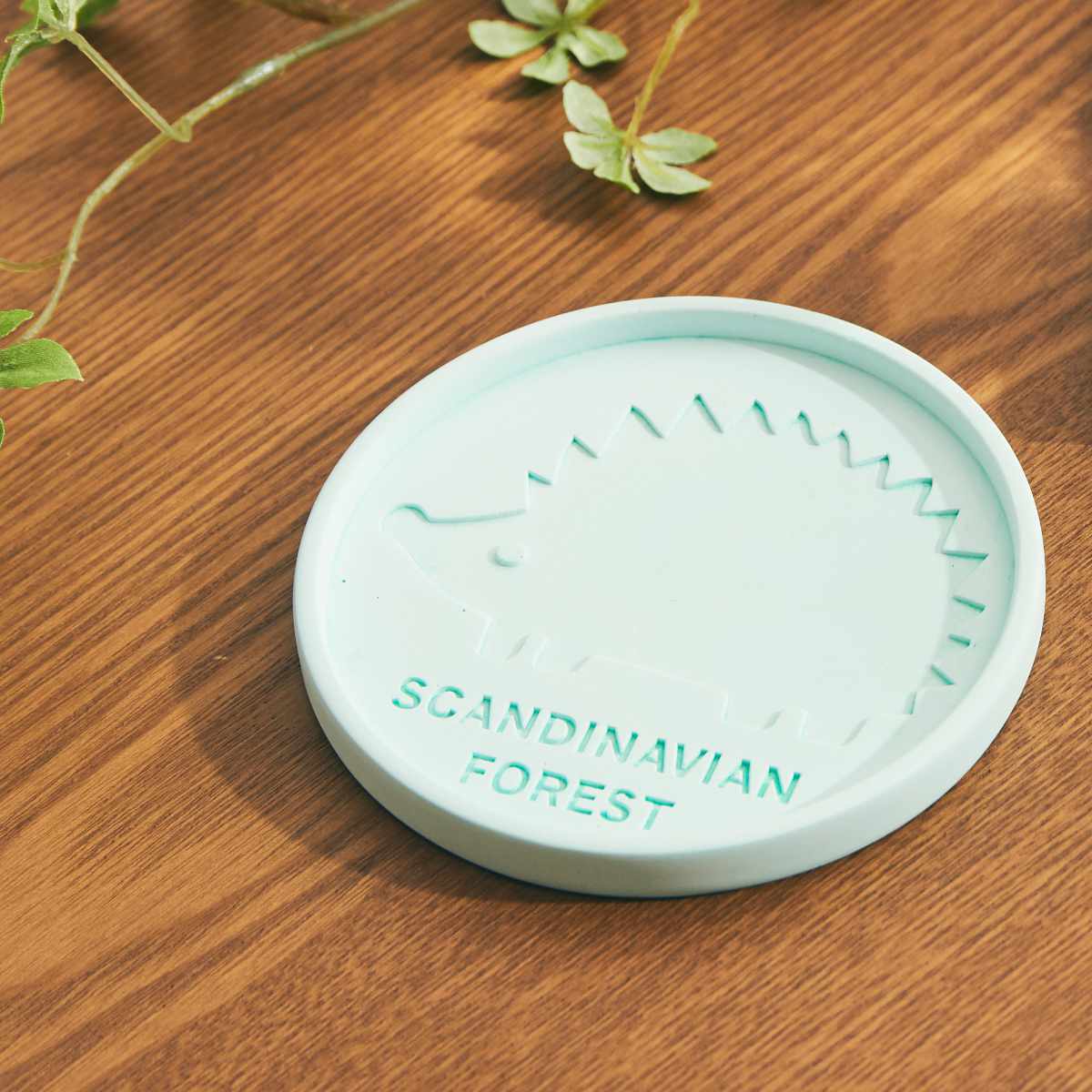 コースター 10cm サークル SCANDINAVIAN FOREST 珪藻土 （ 珪藻土